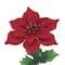 12" Poinsettia with Glitter Bush by Ashland®